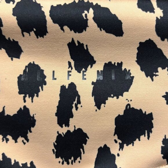 All Fenix Womens Camel Over Leopard Print Leggings High-Waist Size XS Yoga Pants - Picture 7 of 9